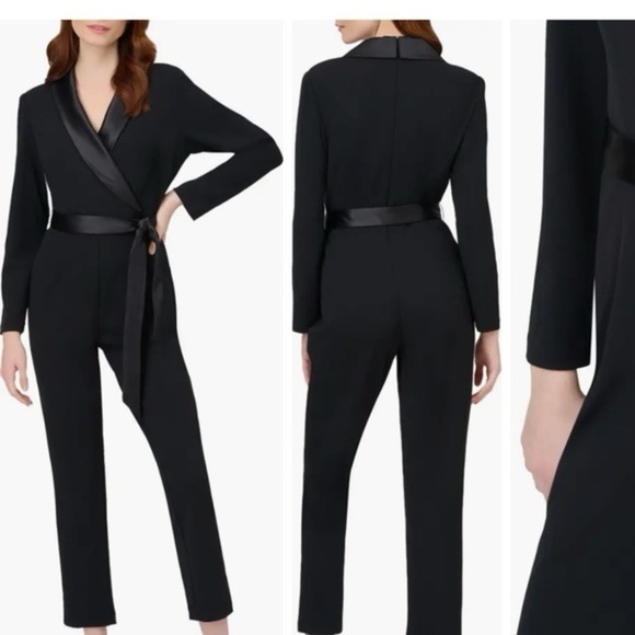 NWT Adrianna Papell tuxedo jumpsuit - Picture 1 of 6